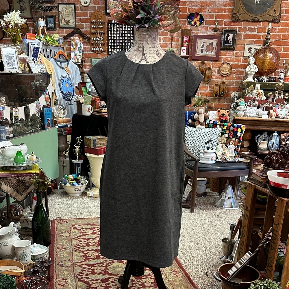 Lands' End Gray Dress